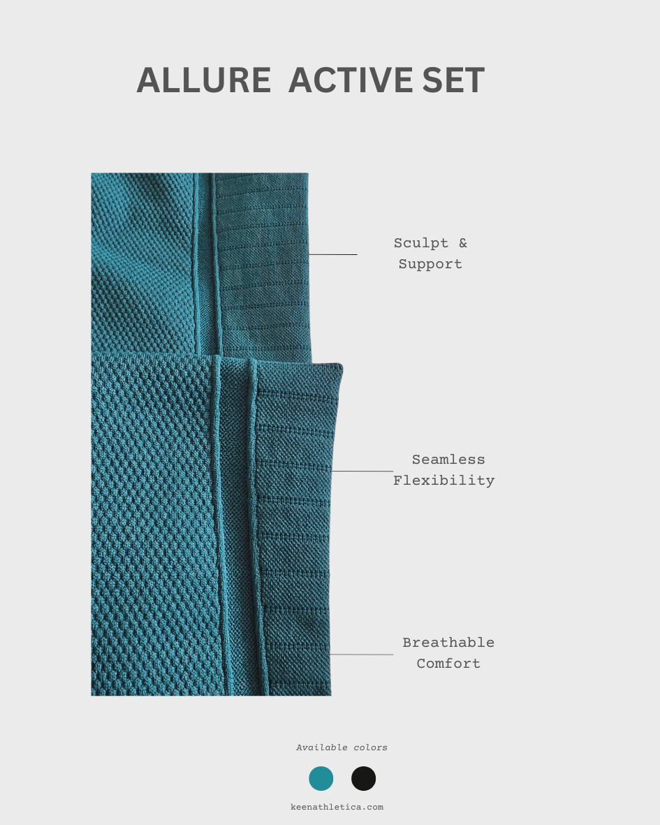 Allure Long Sleeve Crop and Leggings Set-Green